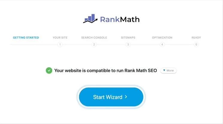 Rank math setup wizard 1